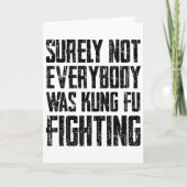 Surely Not Every Kung Fu Has Fought Karate Kaart (Voorkant)