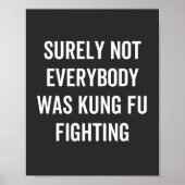 Surely Not Everybody Was Kung Fu Fighting Poster (Voorkant)