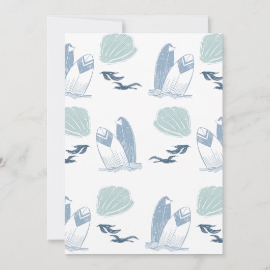 Surf 2: Moderne Surf 2e verjaardag Kaart (Achterkant)