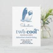 Surf 2: Moderne Surf 2e verjaardag Kaart (Staand voorkant)