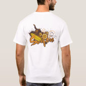 Surf aan de voorkant t-shirt (Achterkant)
