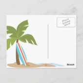 Surf aap briefkaart (Achterkant)