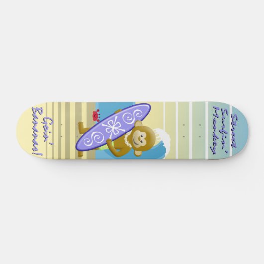 Surf aap persoonlijk skateboard (Horizontaal)