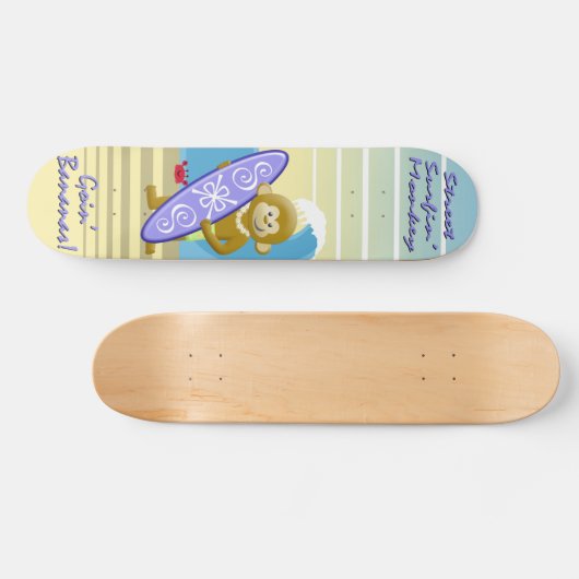 Surf aap persoonlijk skateboard (Horizontaal)