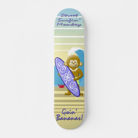 Surf aap persoonlijk skateboard (Voorkant)