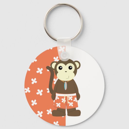 Surf aap sleutelhanger (Voorkant)