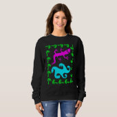 Surf Abstract Surf Draag 80s Retro Grafisch Trui (Voorkant volledig)