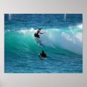 Surf Achtergrond Poster Afdrukken (Voorkant)
