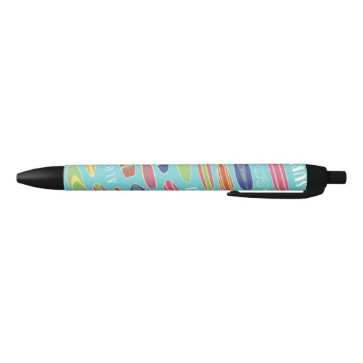 Surf Aloha Surfboard Patroon Zwarte Inkt Pen (Bodem)