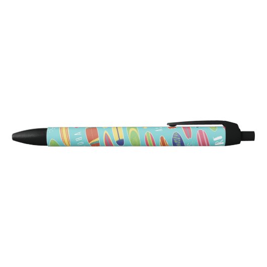 Surf Aloha Surfboard Patroon Zwarte Inkt Pen (Bovenkant)