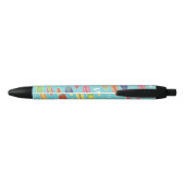 Surf Aloha Surfboard Patroon Zwarte Inkt Pen (Achterkant)
