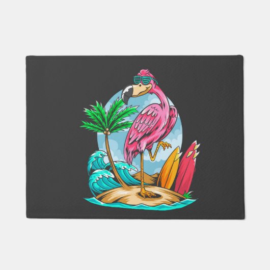 Surf als een Mingo! Deurklep Deurmat (Voorkant)