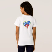 Surf Amerika Meisjes T-shirts (Achterkant volledig)