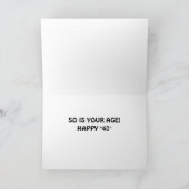 SURF AND YOUR AGE "IS UP" FOR **40th BIRTHDAY** Kaart (Binnen)