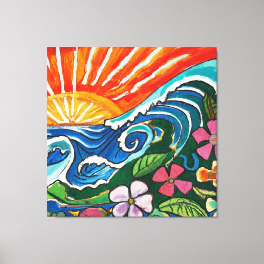 Surf art canvas afdruk (Voorkant)