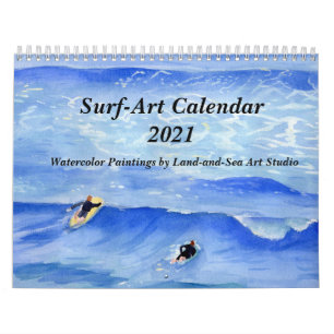 Surf-Art de Kalender van de Schilderijen van de Wa