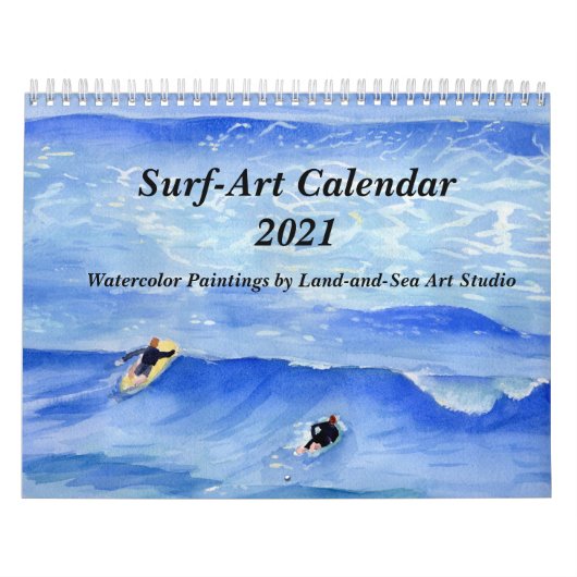 Surf-Art de Kalender van de Schilderijen van de Wa (Hoes)