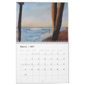 Surf-Art de Kalender van de Schilderijen van de Wa (Feb 2027)