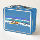 Surf Australië blauwe lunchbox (Voorkant)