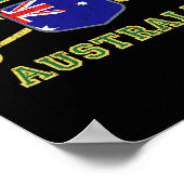 Surf Australië Vintage Surfboards Aussie Vlag Surf Poster (Hoek)