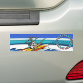 Surf Australische bumpersticker (Op auto)