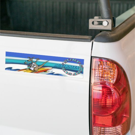 Surf Australische bumpersticker (Op Truck)