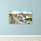 Surf Avenue Uitzicht van het Tilyou-theater Canvas Afdruk (Insitu (Houten vloer))