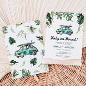 Surf Baby Shower Kaart