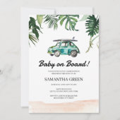 Surf Baby Shower Kaart (Voorkant)
