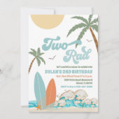 Surf Beach Birthday Party Invitation Kaart (Voorkant)