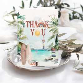 Surf Beach | Boho Summer Bedanktkaart Bedankkaart