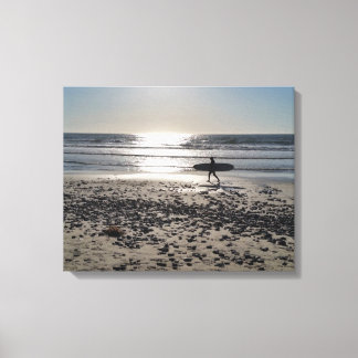 Surf Beach, Carlsbad, Californië Canvas Afdruk