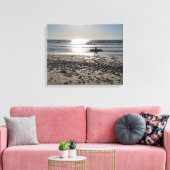 Surf Beach, Carlsbad, Californië Canvas Afdruk (Insitu (Woonkamer))