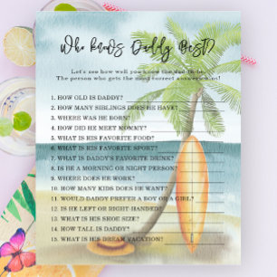 Surf beach - Game Wie kent papa het beste