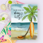 Surf Beach - Hoe groot is mama's buik Informatiekaartje