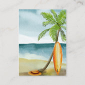 Surf Beach - Hoe groot is mama's buik Informatiekaartje (Achterkant)