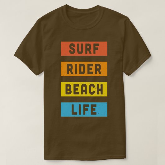  Surf Beach Sticker T-shirt (Design voorkant)