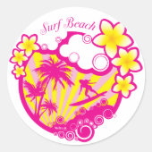 Surf Beach Stickers (Voorkant)