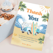 Surf Beach Verjaardagsfeestje Dank je kaart