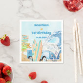Surf Beach Verjaardagsfeestje  Servetten (Insitu)