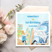 Surf Beach Verjaardagsfeestje  Servetten