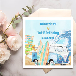 Surf Beach Verjaardagsfeestje  Servetten