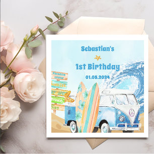 Surf Beach Verjaardagsfeestje Servetten