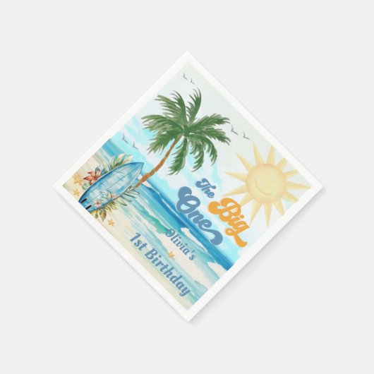 Surf Beach Verjaardagsfeestje Servetten (Hoek)