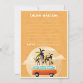 Surf Beach Verjaardagsfeesttijd Capsule Note Kaart (Voorkant)