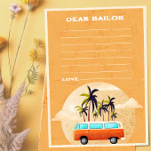 Surf Beach Verjaardagsfeesttijd Capsule Note Kaart