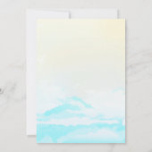 Surf Beach Verjaardagsfeesttijd Capsule Note Kaart (Achterkant)