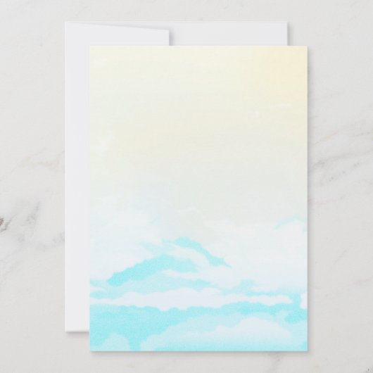 Surf Beach Verjaardagsfeesttijd Capsule Note Kaart (Achterkant)