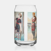 Surf Beauties Blikvorm Glas (Achterkant)