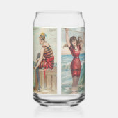 Surf Beauties Blikvorm Glas (Rechts)